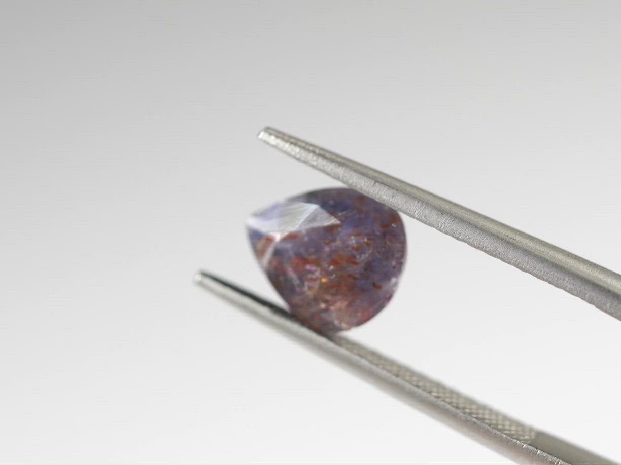 ブラッドショットアイオライト ペアシェイプカット インド産1.46ct【bs210702-316】