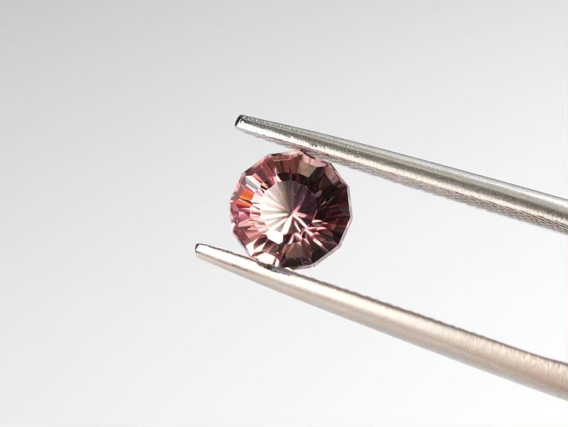 ピンクジルコン ドデカゴンカット タンザニア産 1.82ct【pz210616-303】