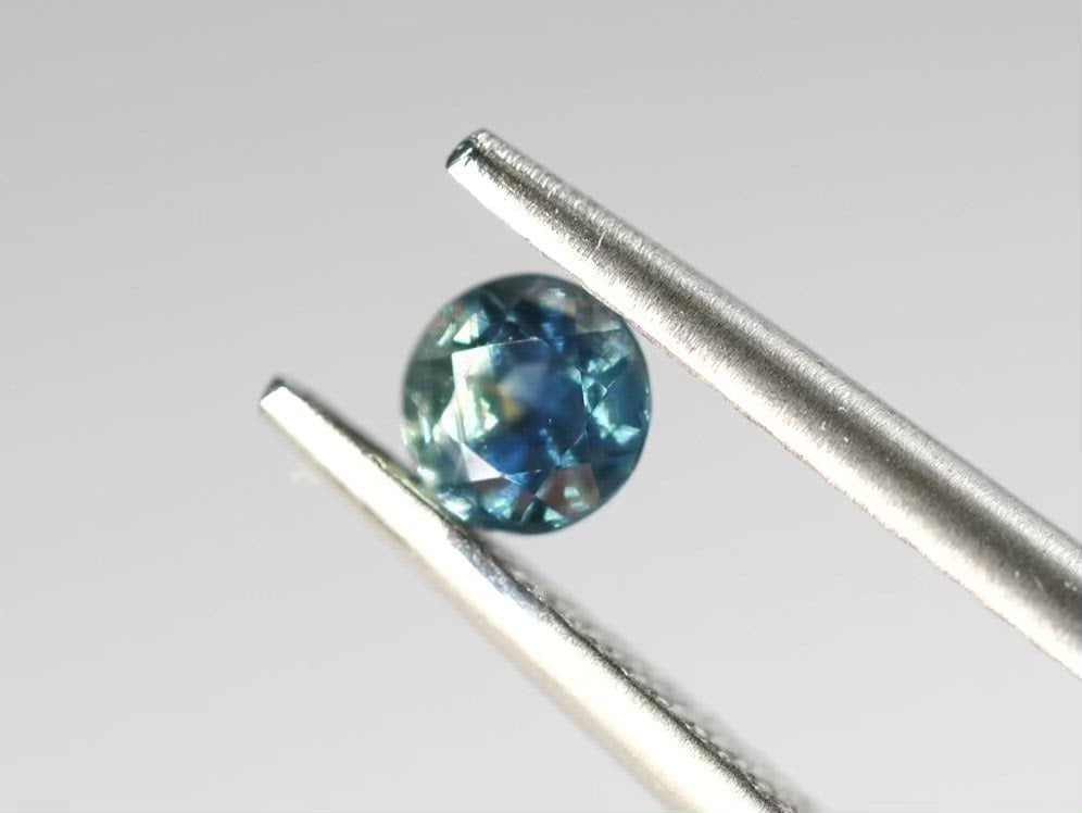 バイカラーサファイア ラウンドカット オーストラリア産 0.31ct【bs210616-352】