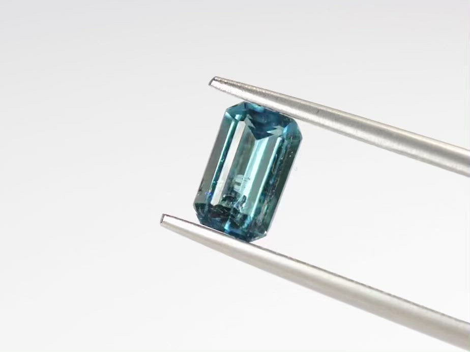ブルートルマリン エメラルドカット アフガニスタン産 0.97ct【tm210621-245】