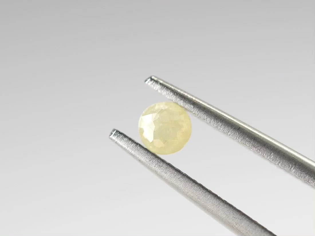 イエローダイヤモンド ローズカット コンゴ・ザイール産 0.17ct【da210629-396】