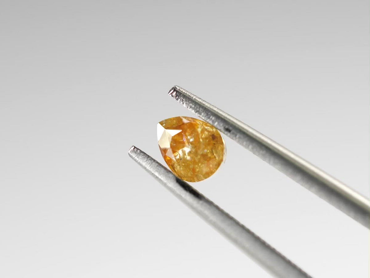 カラーダイヤモンド ローズカット コンゴ・ザイール産 0.45ct【da210629-395】