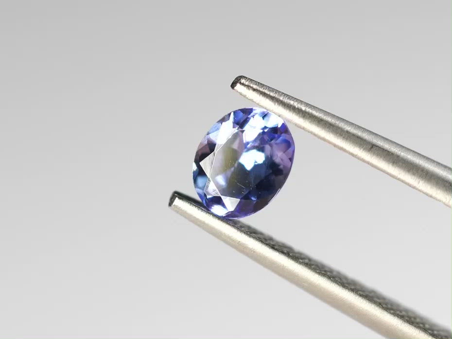 タンザナイト オーバルカット タンザニア産0.40ct【tn210702-362】