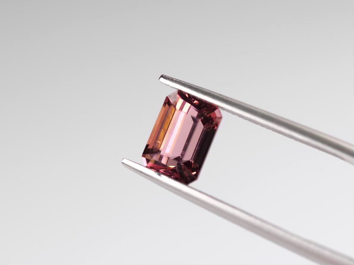 ピンクトルマリン エメラルドカット ルワンダ産1.86ct【tm210731-369】