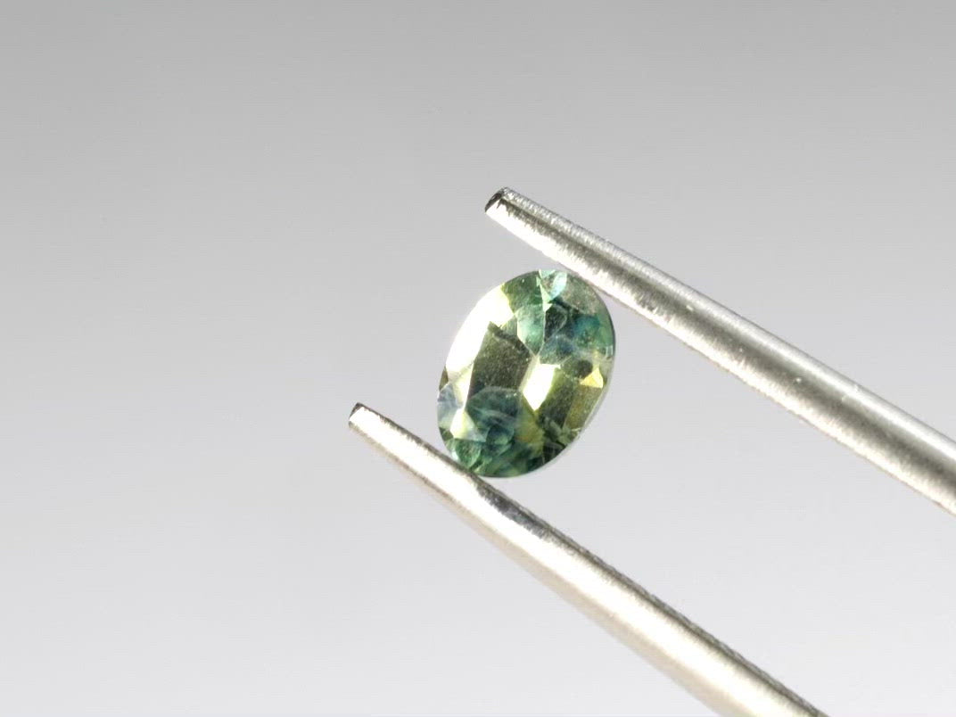 バイカラーサファイア オーバルカット オーストラリア産 0.38ct【tm210610-354】