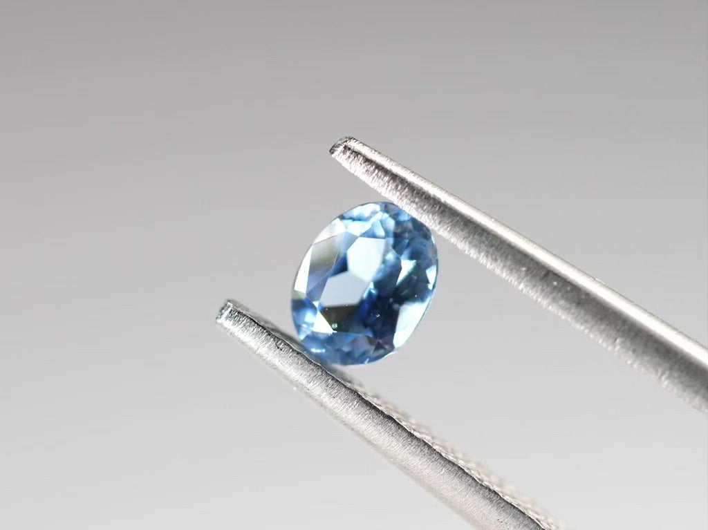 サンタマリアアクアマリン オーバルカット ブラジル産0.22ct【sa210827-474】
