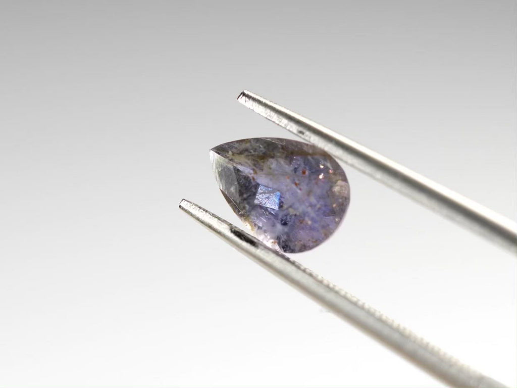 ブラッドショットアイオライト ペアシェイプカット インド産0.98ct【bs210702-384】